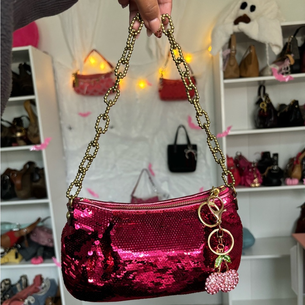 Y2K Coach Poppy Sequin lurex bag 💖